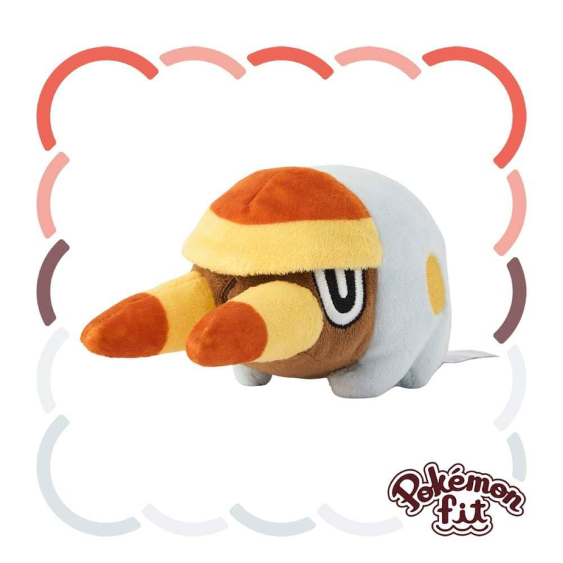 Officiële Pokemon center Pokemon fit knuffel Grubbin 15cm (lang)
